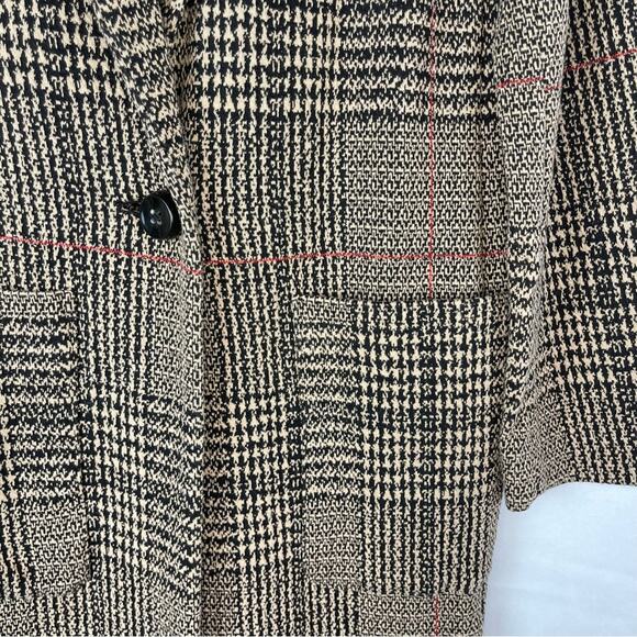 Express Plaid Knit Car Coat - Picture 2 of 8